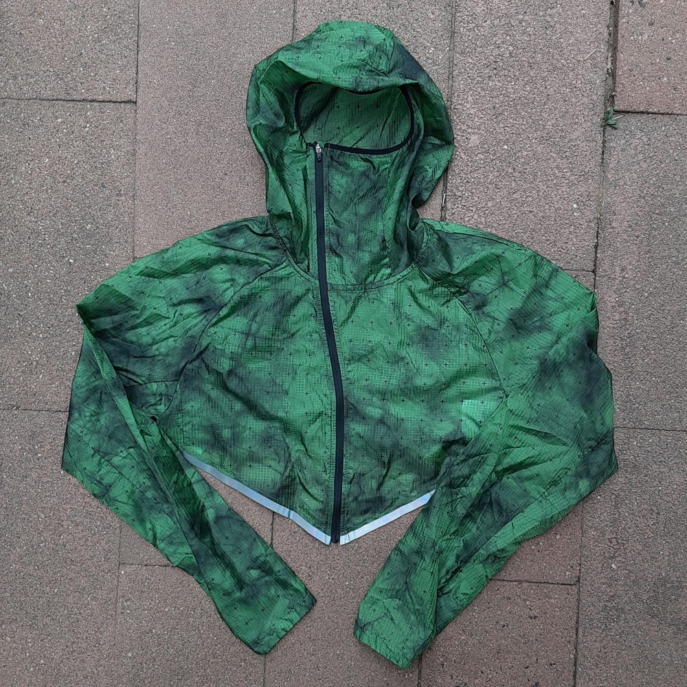Nike Running Green Small Reflective Windbreaker